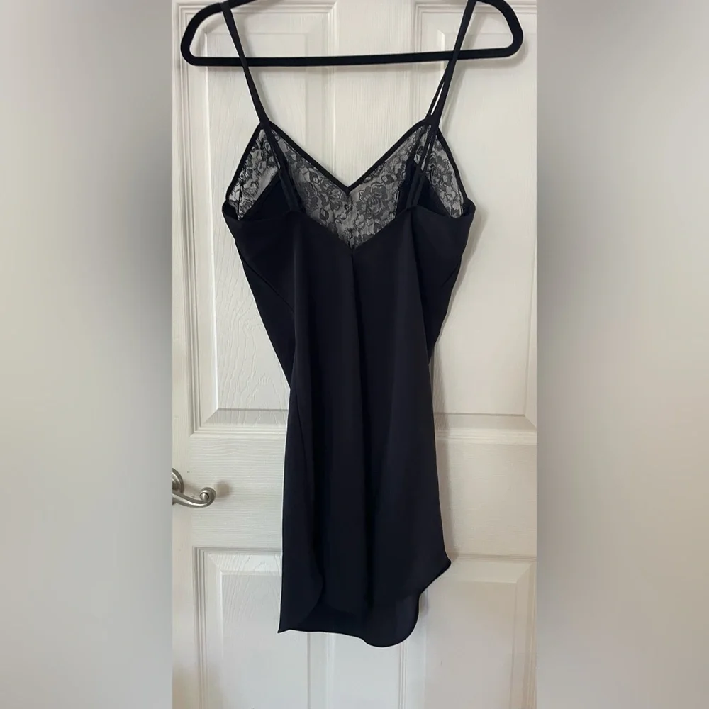 Victoria's Secret Black Lace Slip Dress Nighty Lingerie - Picture 3 of 3